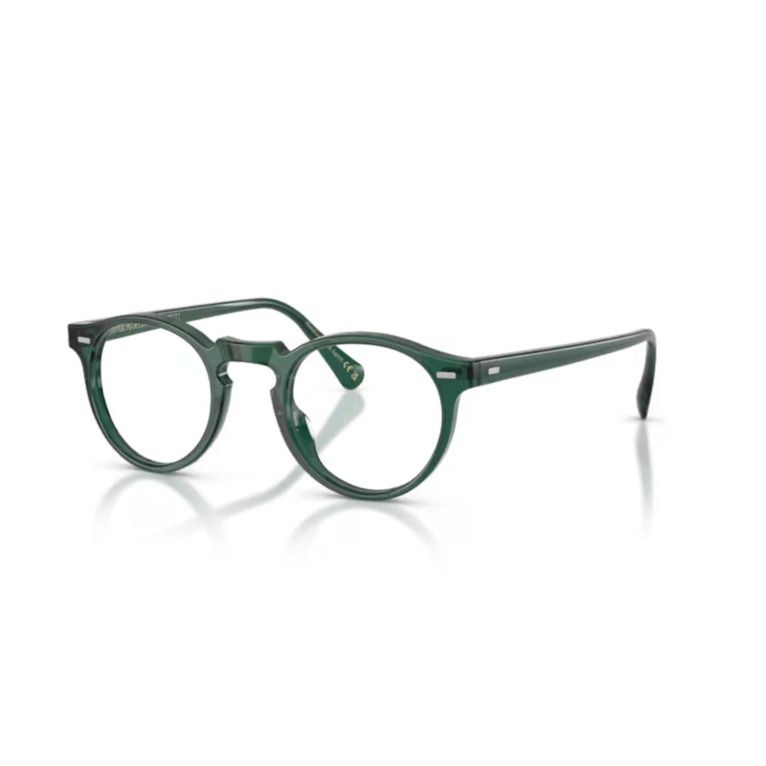 0ov5186 Deep Green Round Frame Acetate Eyeglasses