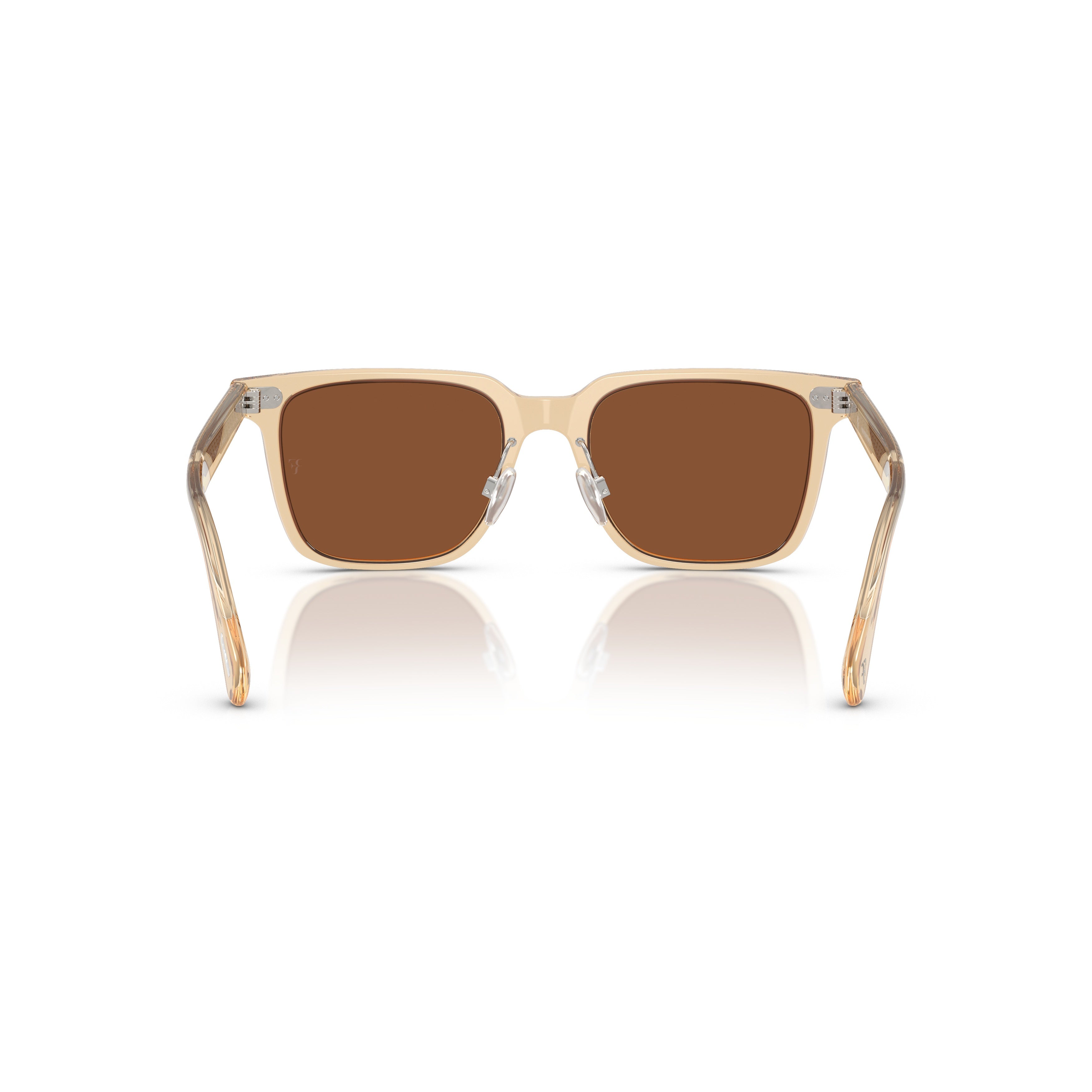 0ov5592s Translucent Acetate Square Sunglasses with Textured Temples