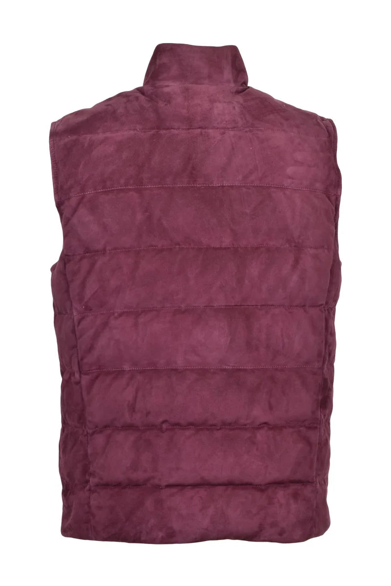 Reversible Suede Vest - Red