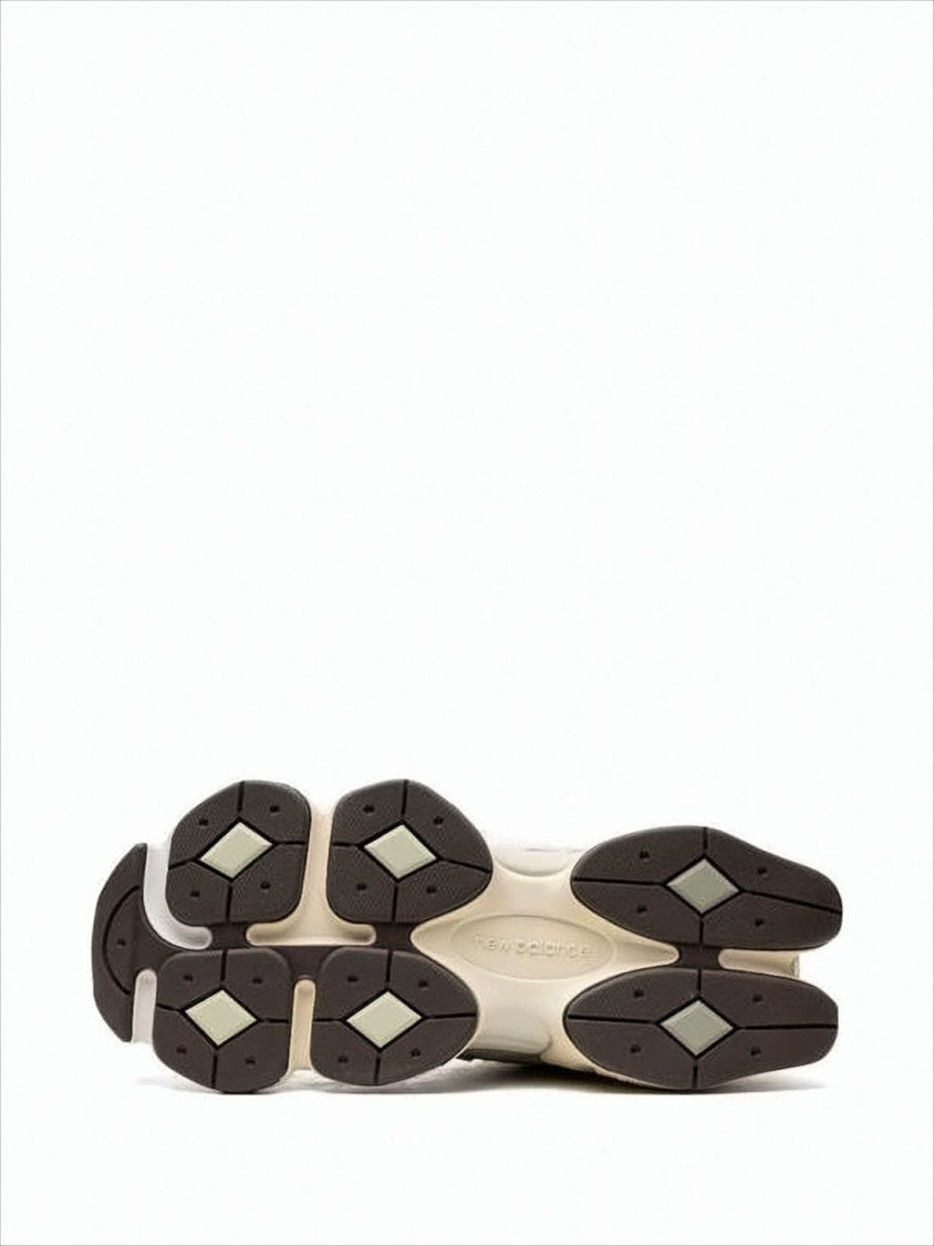 Layered Mesh and Suede Sneakers