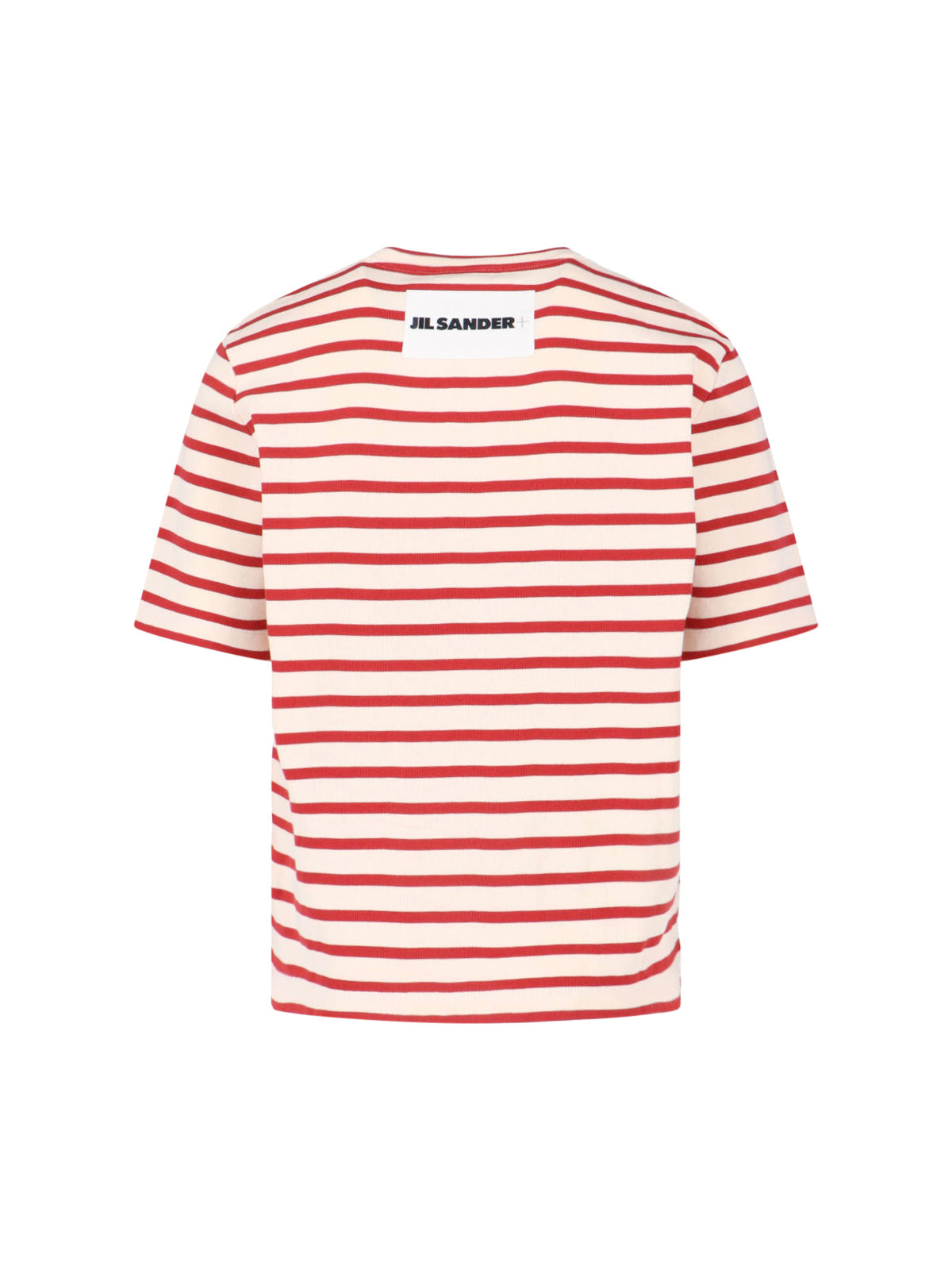Red Horizontal Stripe Cotton T-Shirt