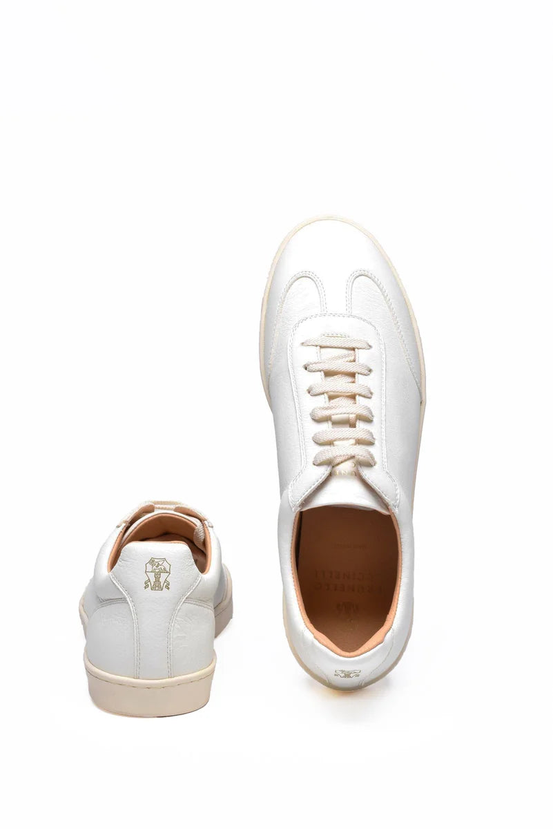 Leather Sneakers - White