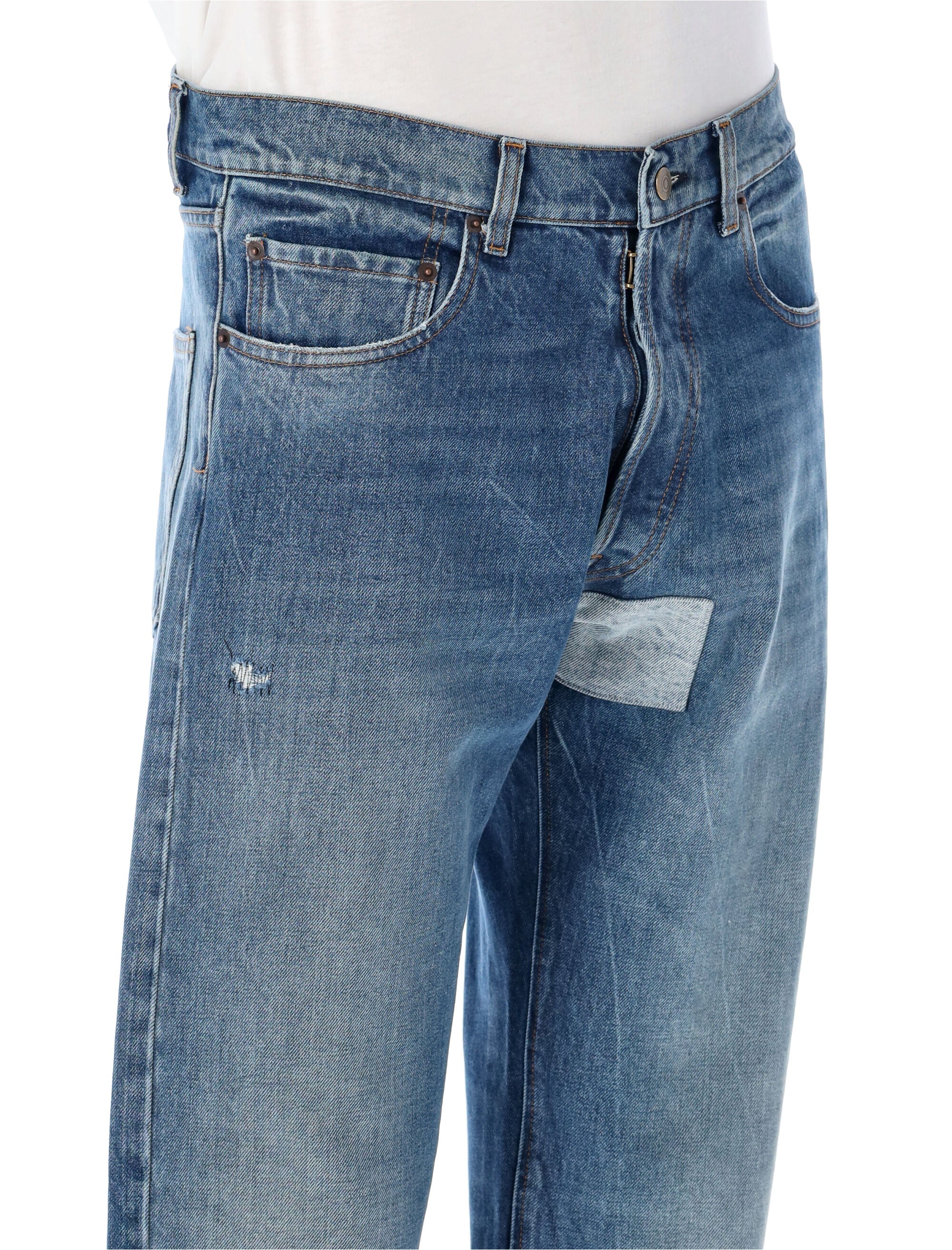 Blue Jeans With Patch
