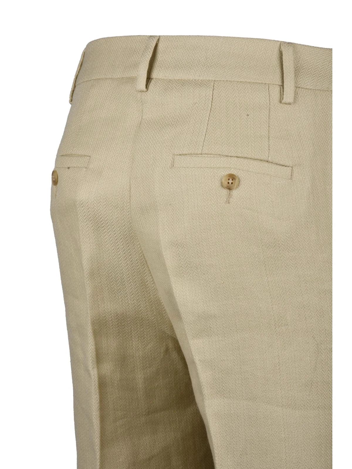 Agape Trousers Cotton Linen - Beige