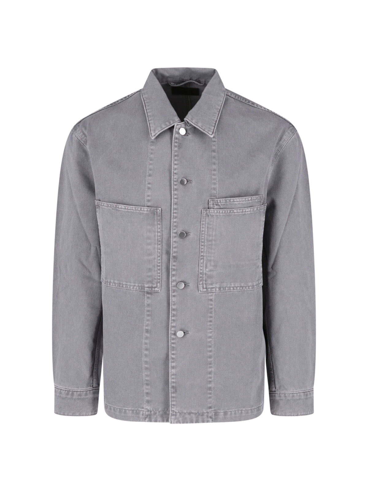 Boxy Relaxed Fit Shirt with Structured Collar