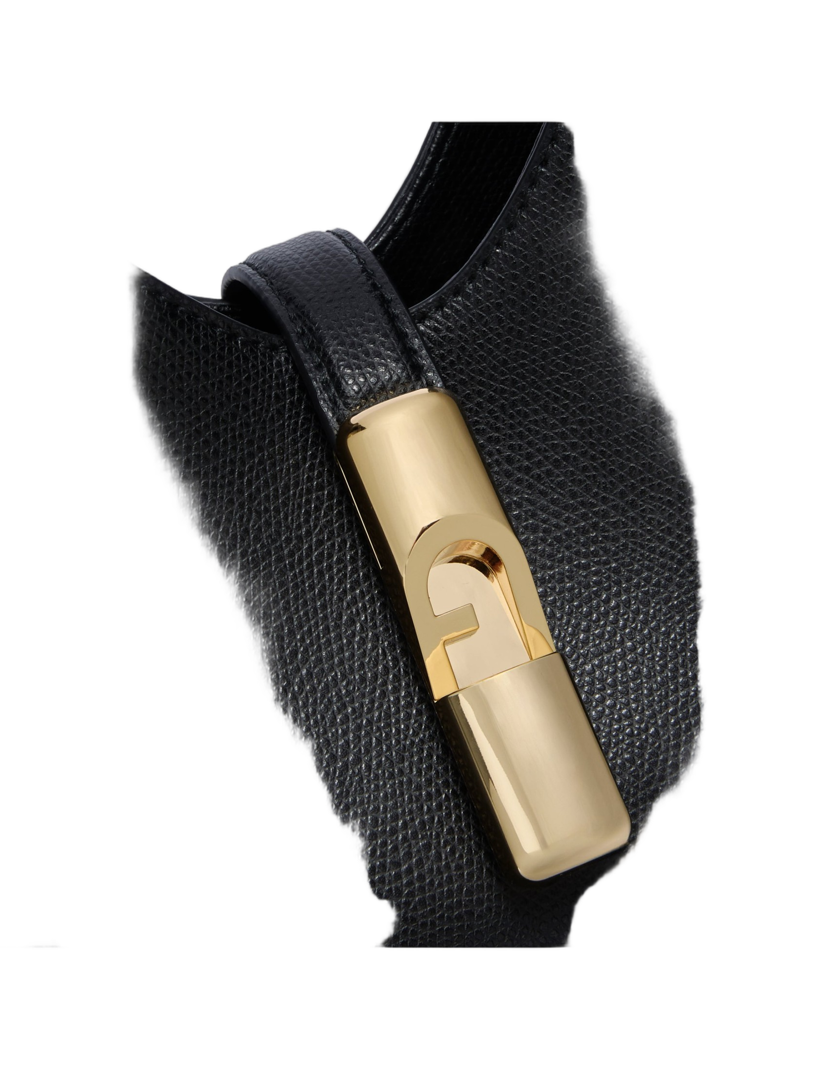 Iride Mini Leather Bag, Black