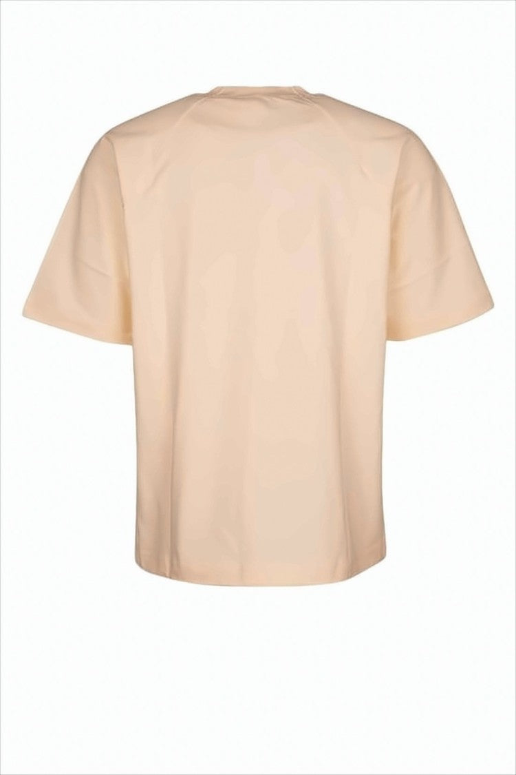 T-shirt z krótkim rękawem, o pudełkowym kroju, z okrągłym dekoltem