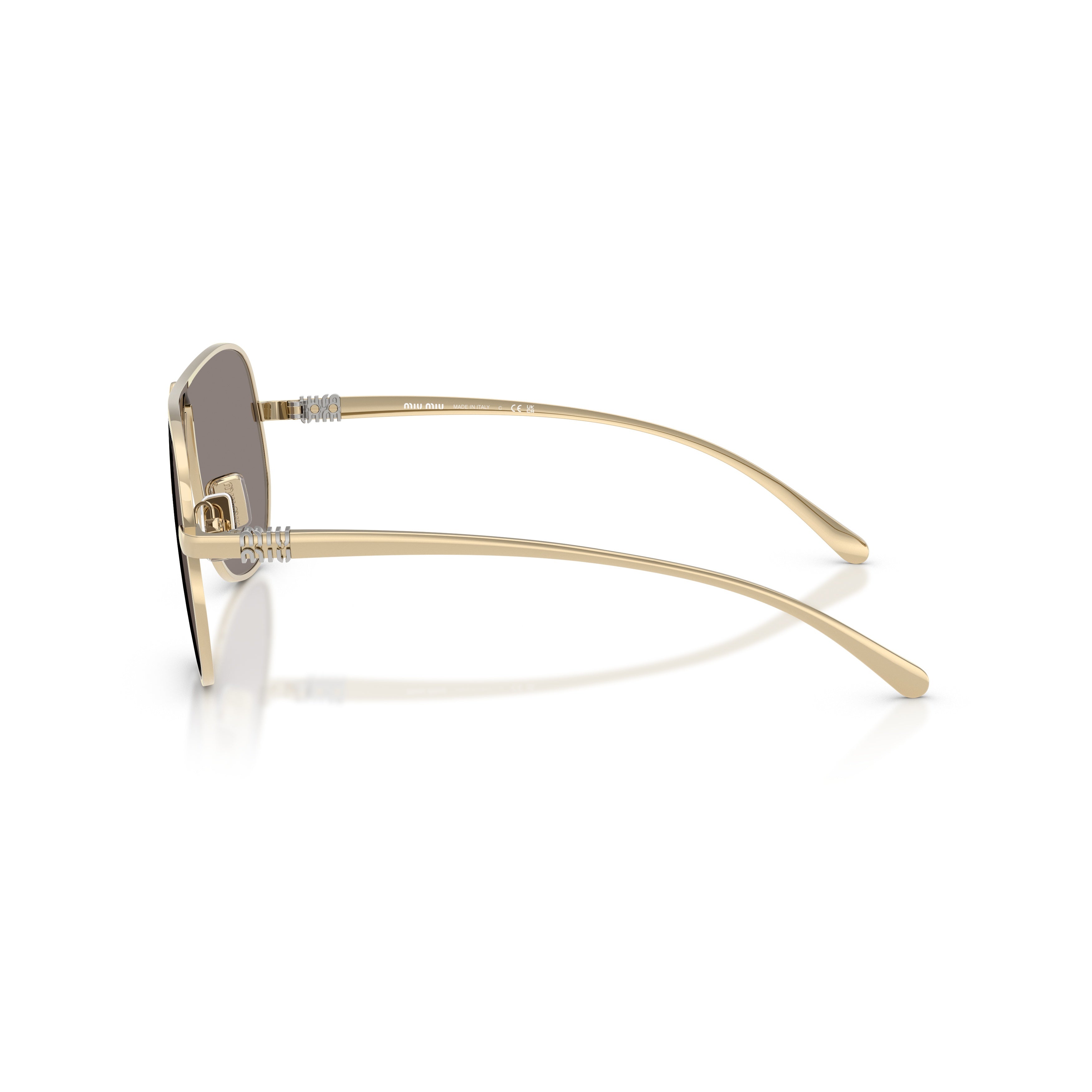 0mu A56s Gold Aviator Sunglasses