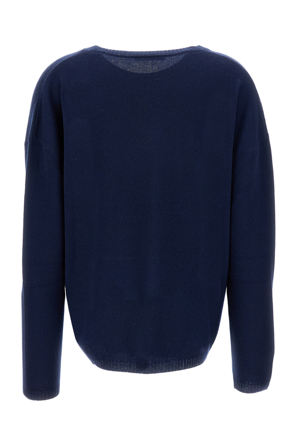 Classic Knit Sweater With Ribbed Cuffs