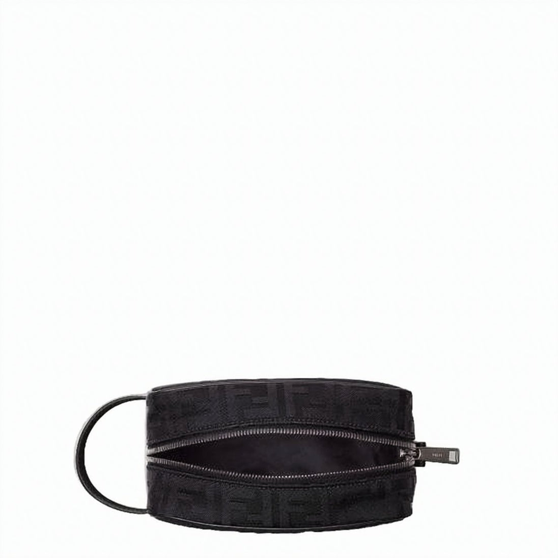 Textured Black Calf Leather Clutch