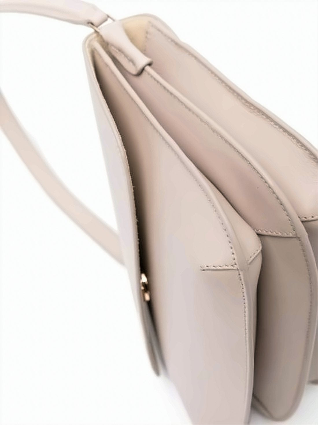 Structured Shoulder Bag with Flap Closure
