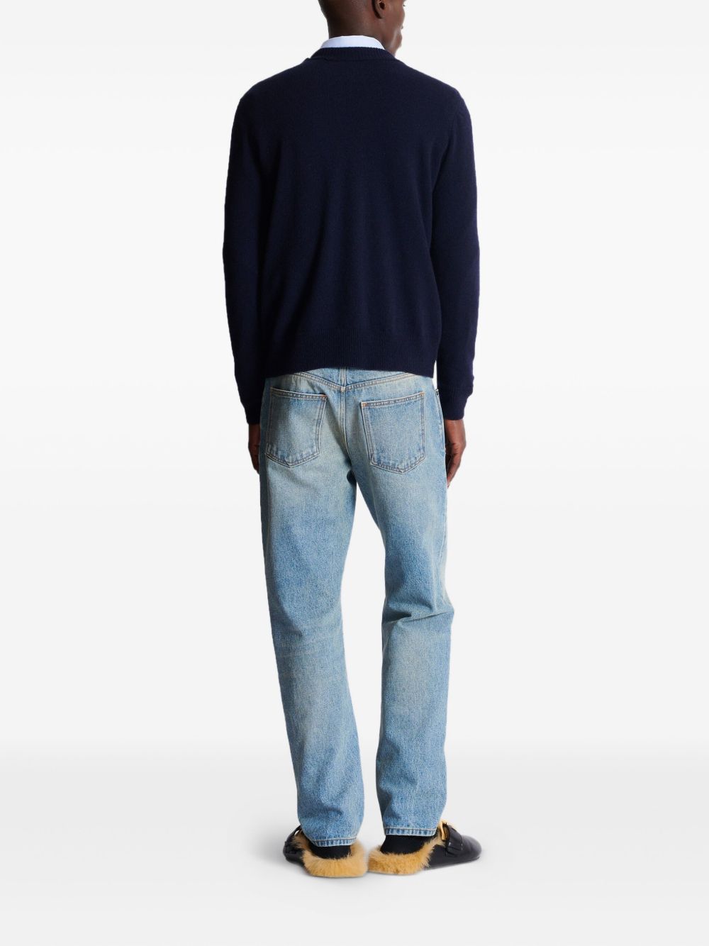 Granatowy sweter