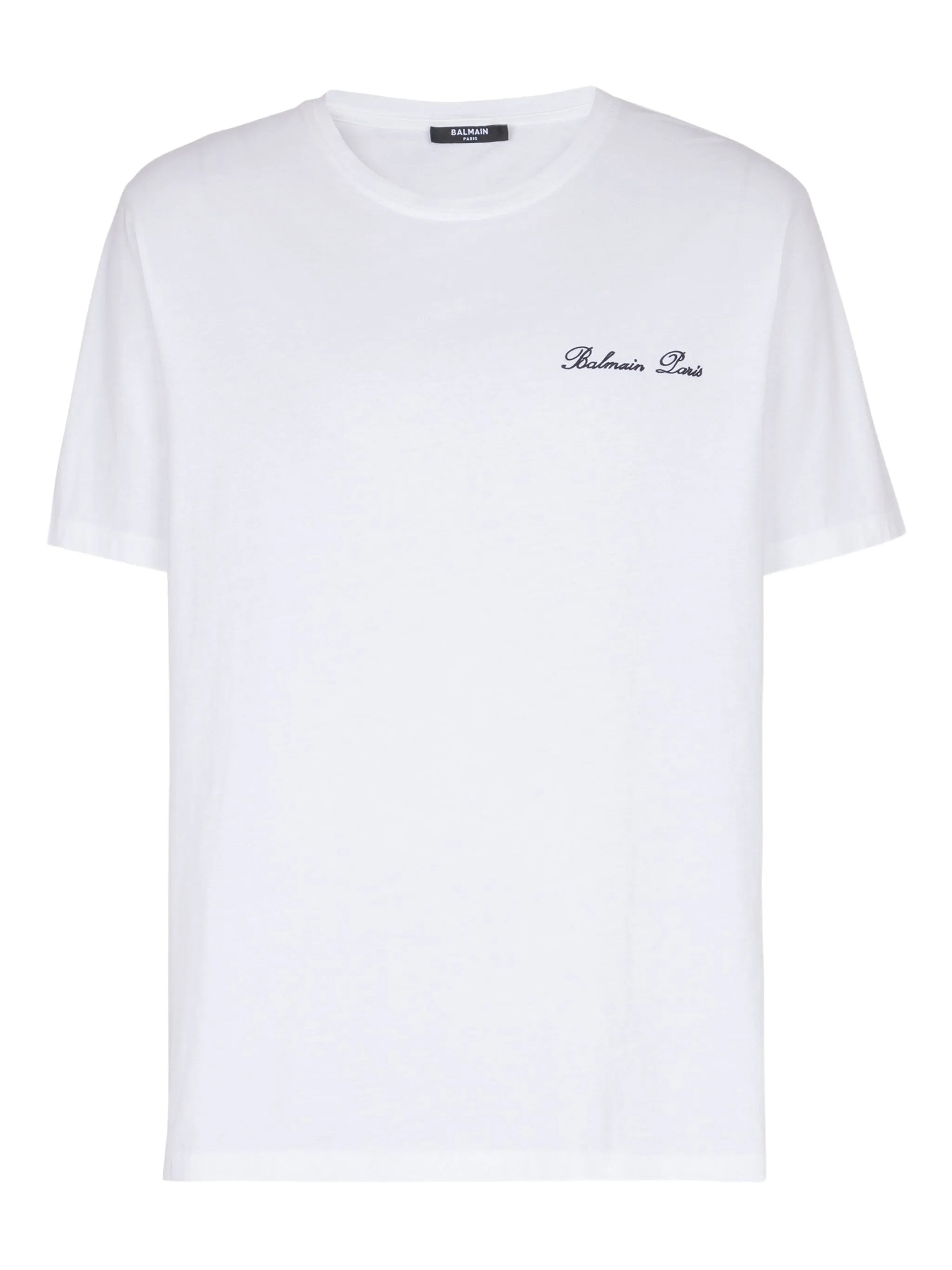 White Loose Ss Script Logo T-Shirt