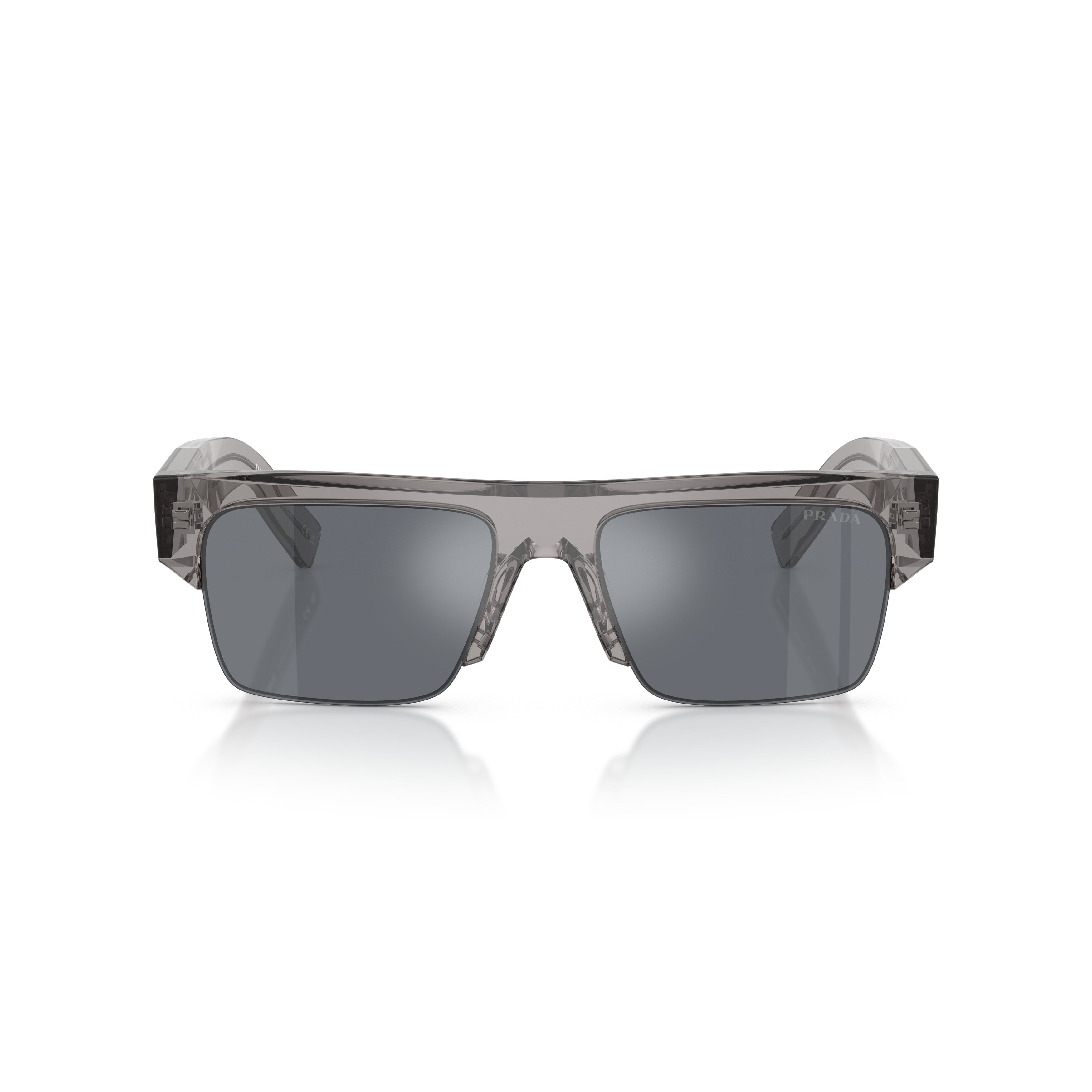 0pr D12su Translucent Grey Acetate Sunglasses