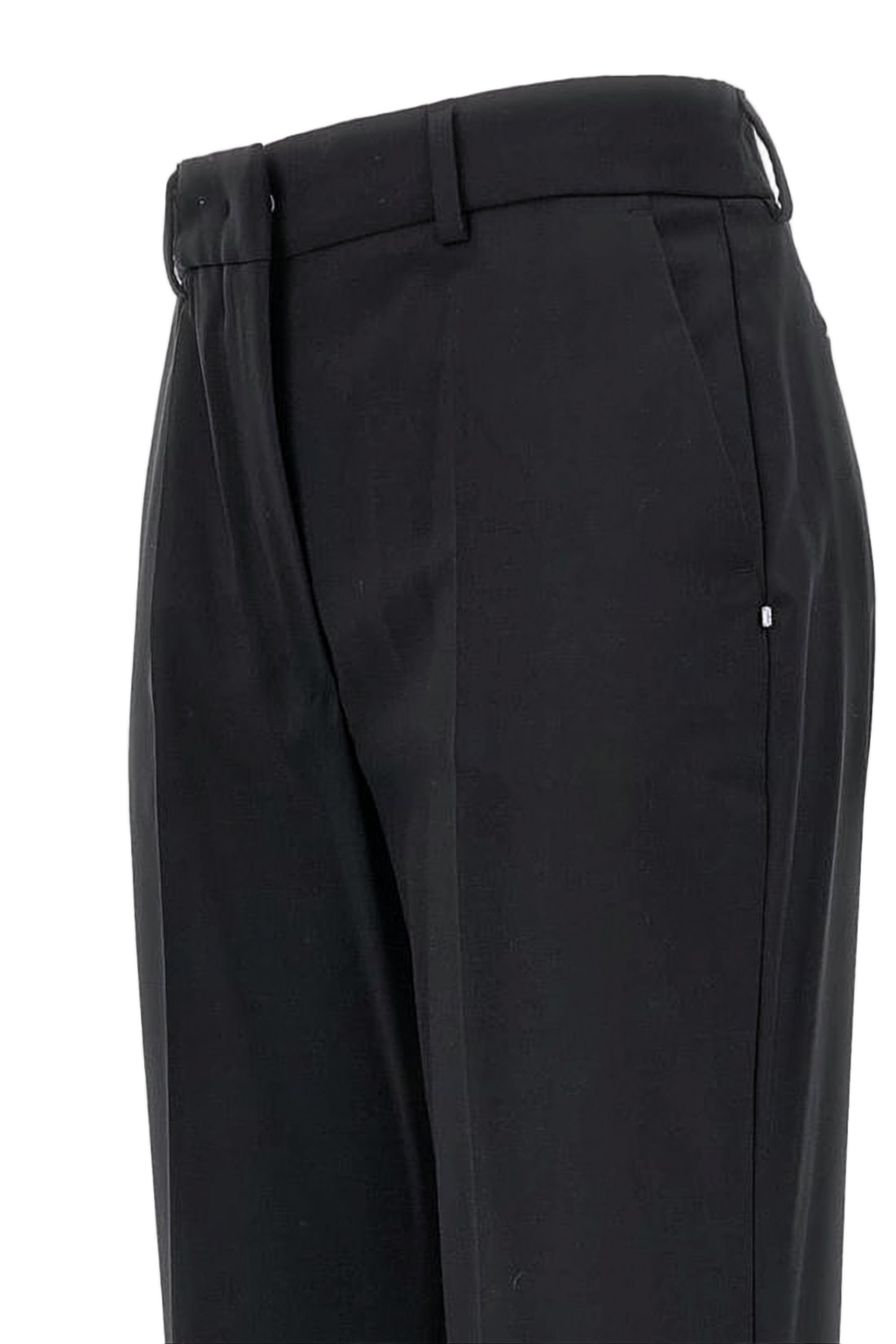 High-Waisted Wide-Leg Suit Pants with Structured Silhouette
