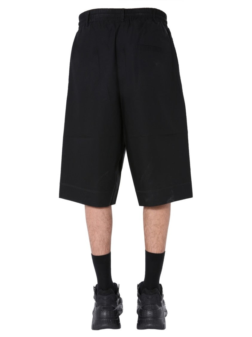 Relaxed Black Bermuda Shorts