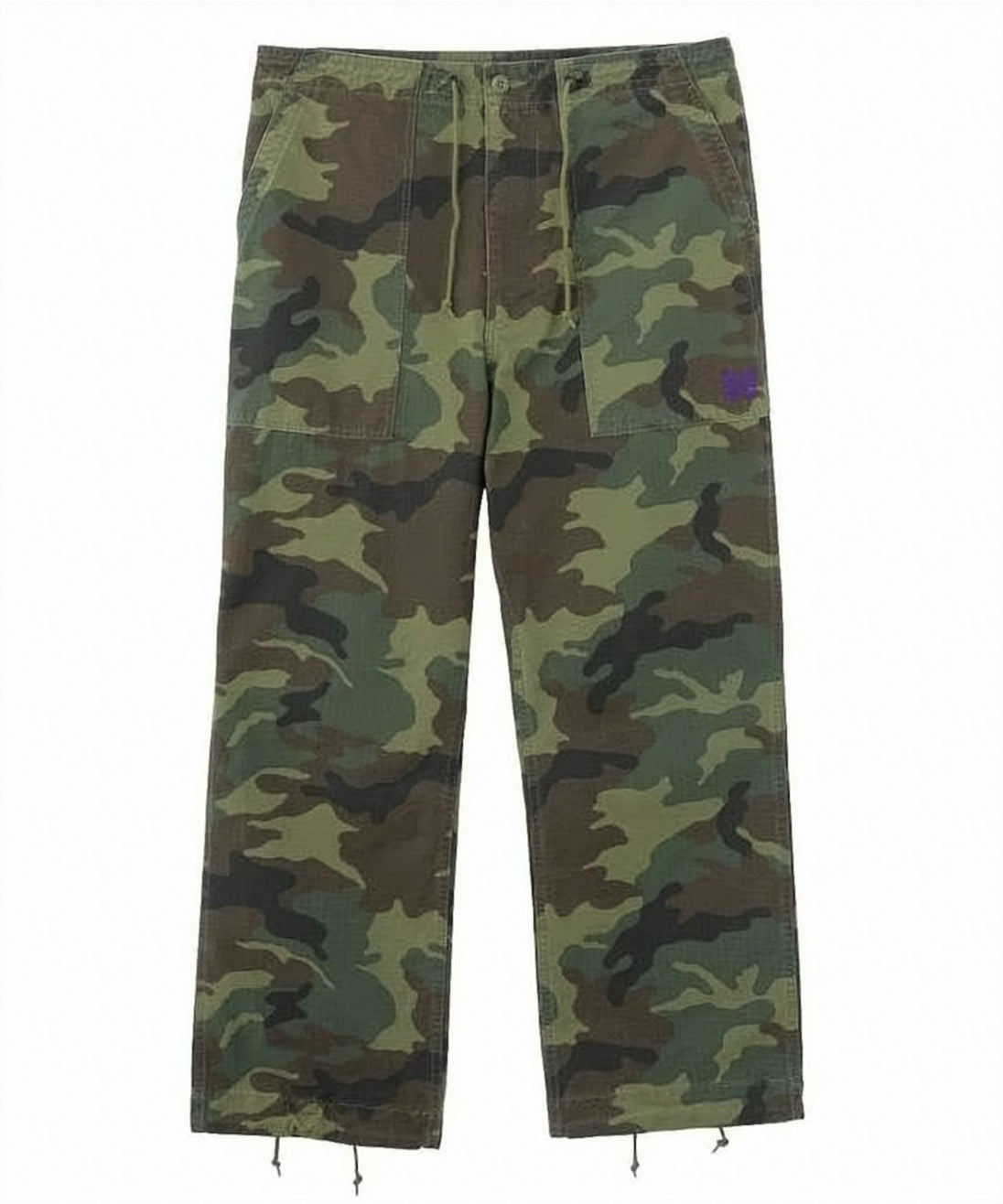 Relaxed Fit Camouflage Straight Pants