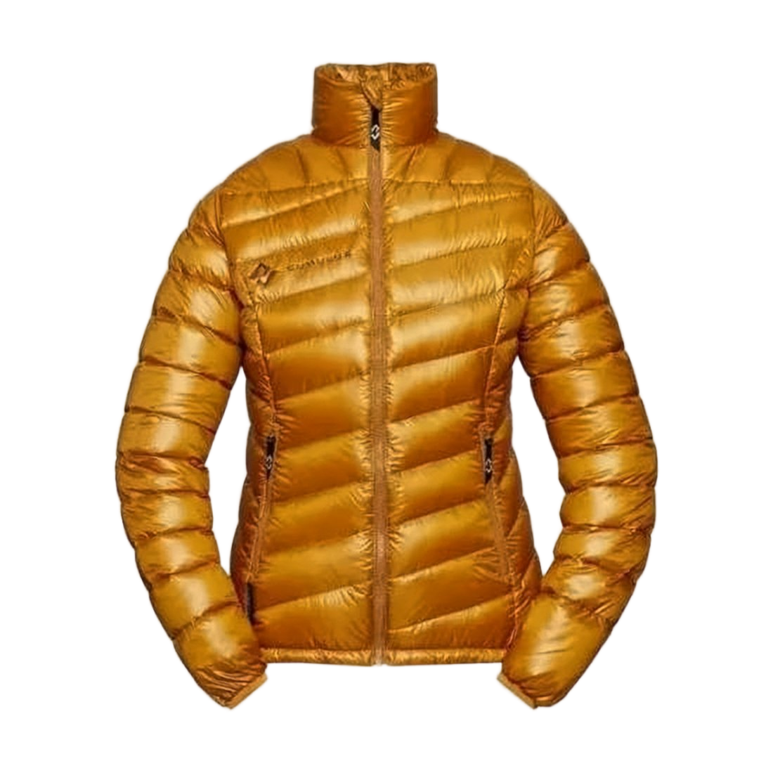 Quilted Padded Jacket With High Collar And Zippered Pockets