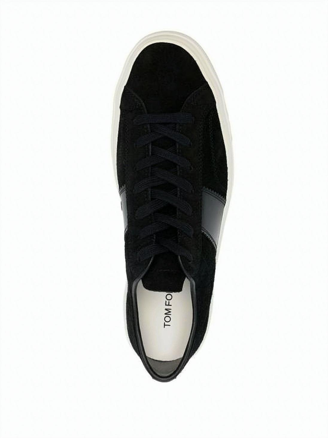 Black Suede and Cow Leather Sneakers