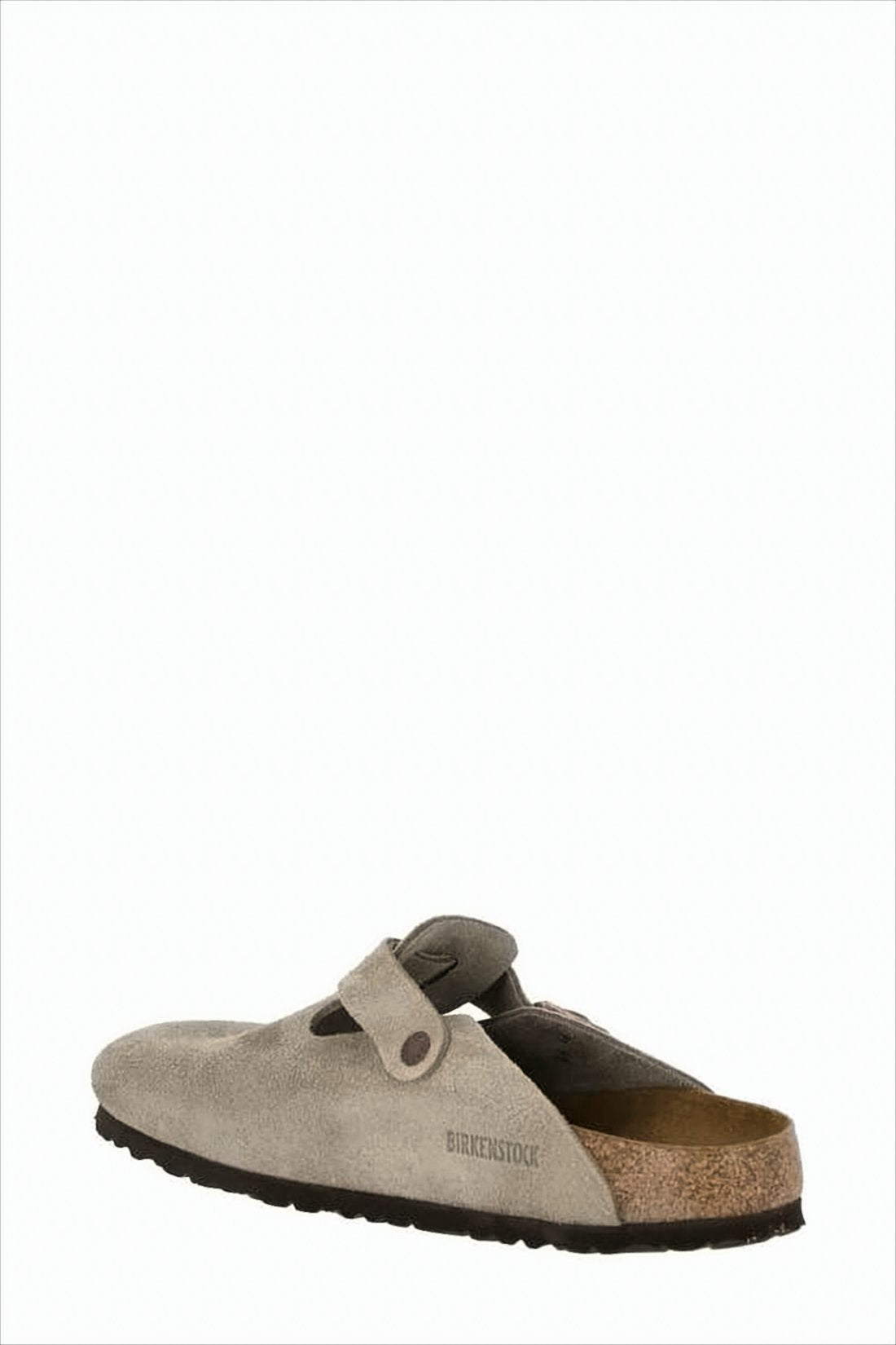 Suede Slip-On Mules with Adjustable Buckle