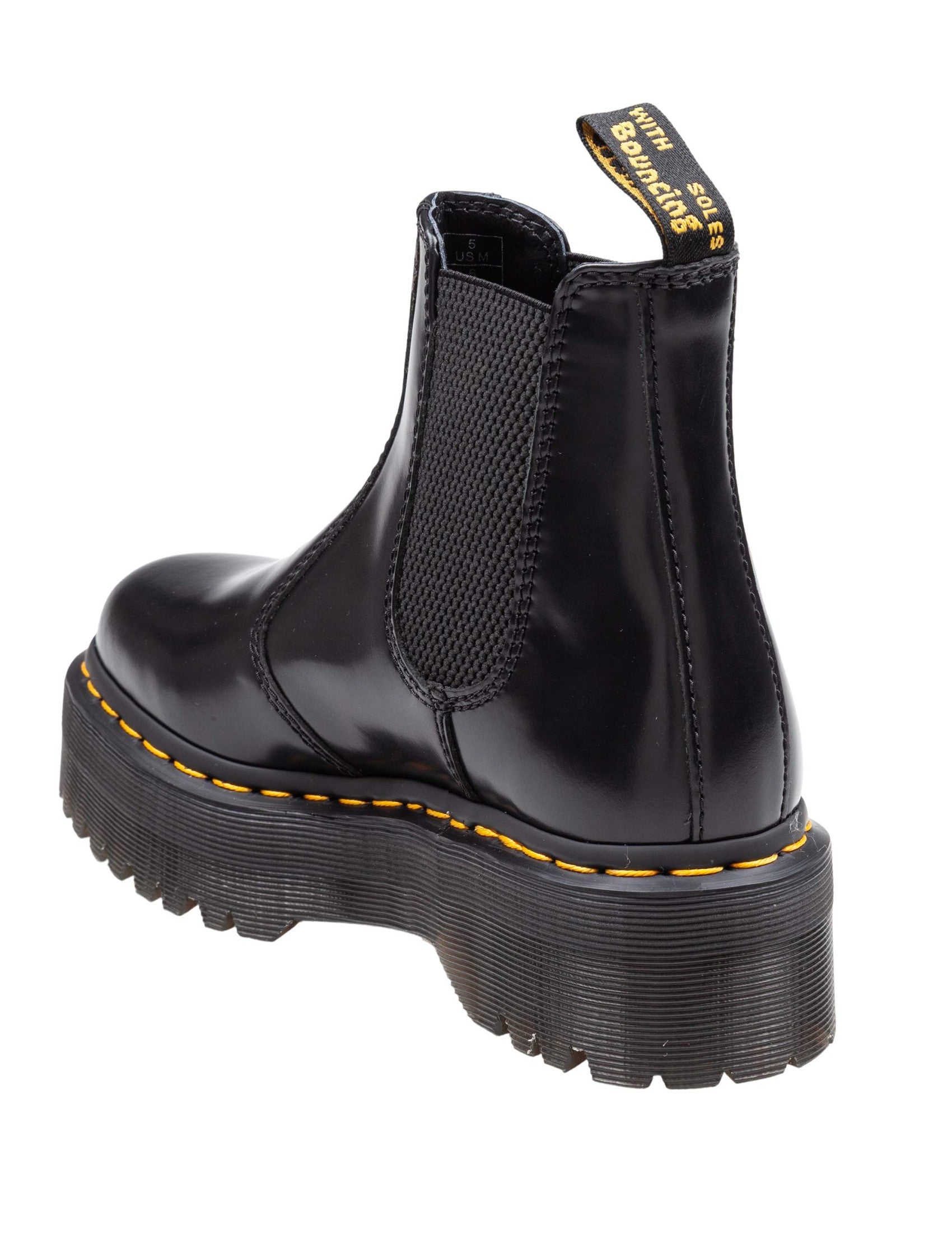 2976 Quad Leather Ankle Boot, Black