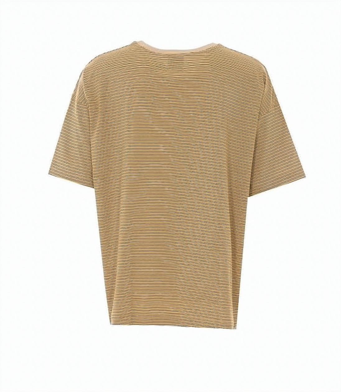 Relaxed Fit Short-Sleeved T-Shirt with Fine Horizontal Stripes