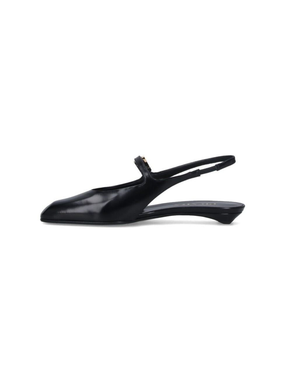 Logo Slingback Pumps – Black
