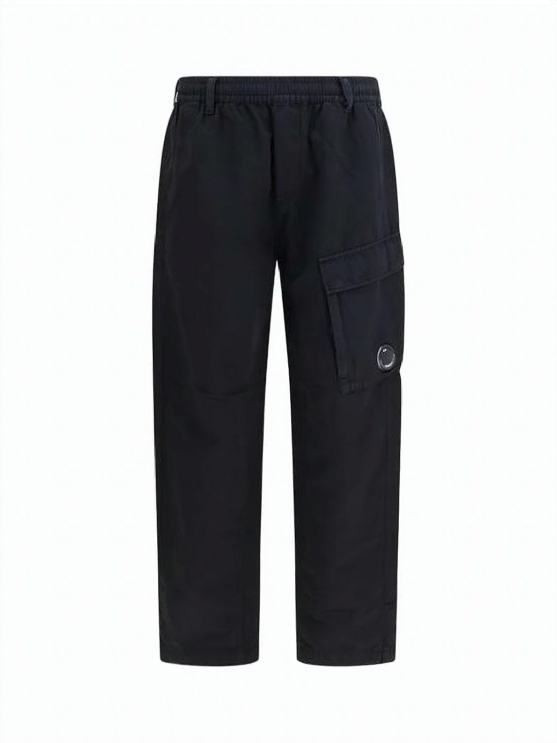 Relaxed Fit Straight Pants with Tapered Leg