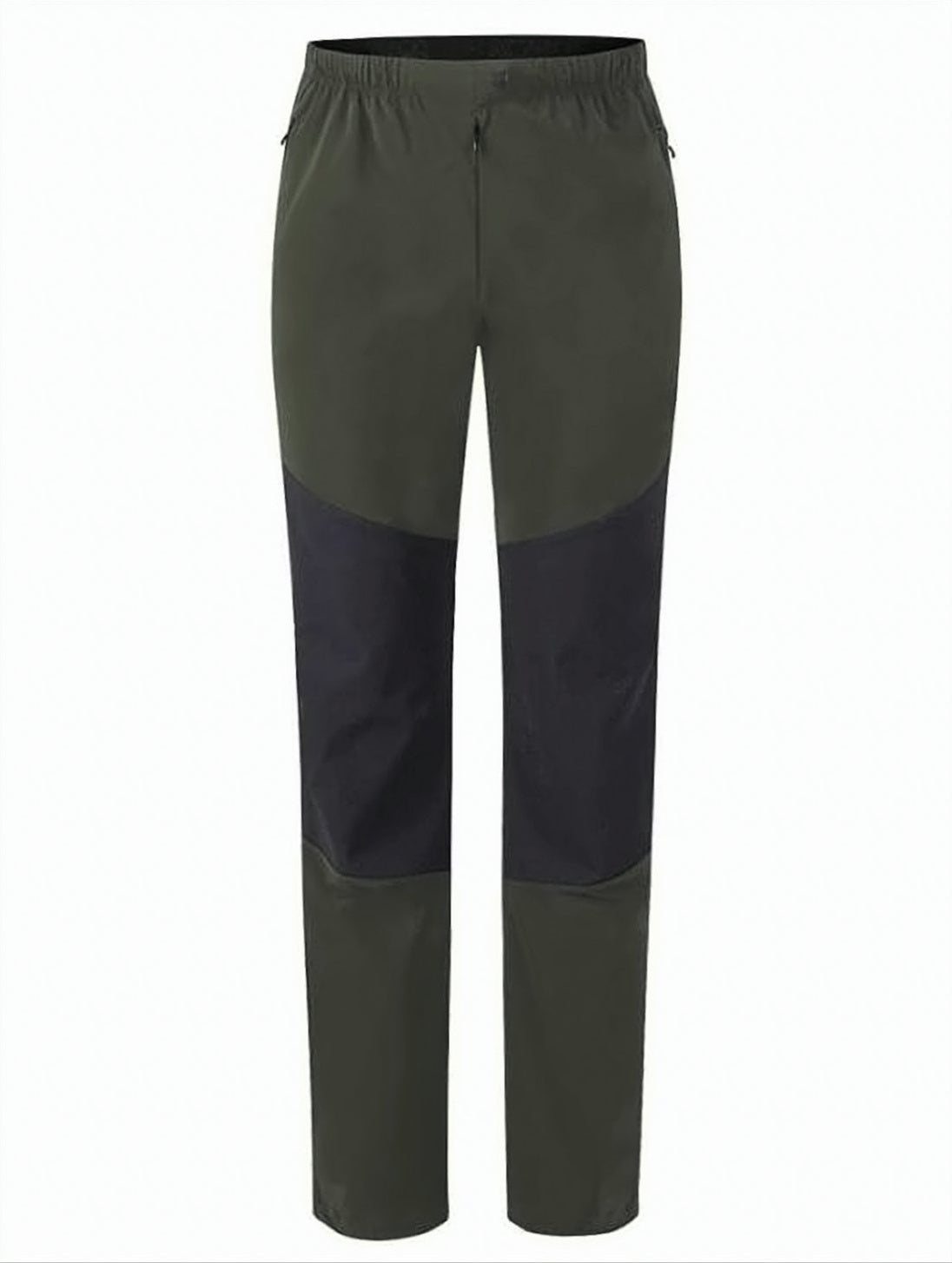 Two-Tone Straight Fit Montura Pants with Zippered Pockets
