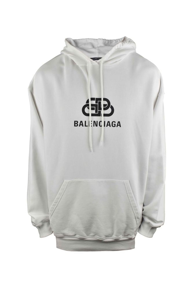 Oversized Hooded Sweatshirt With Bold Logo Print