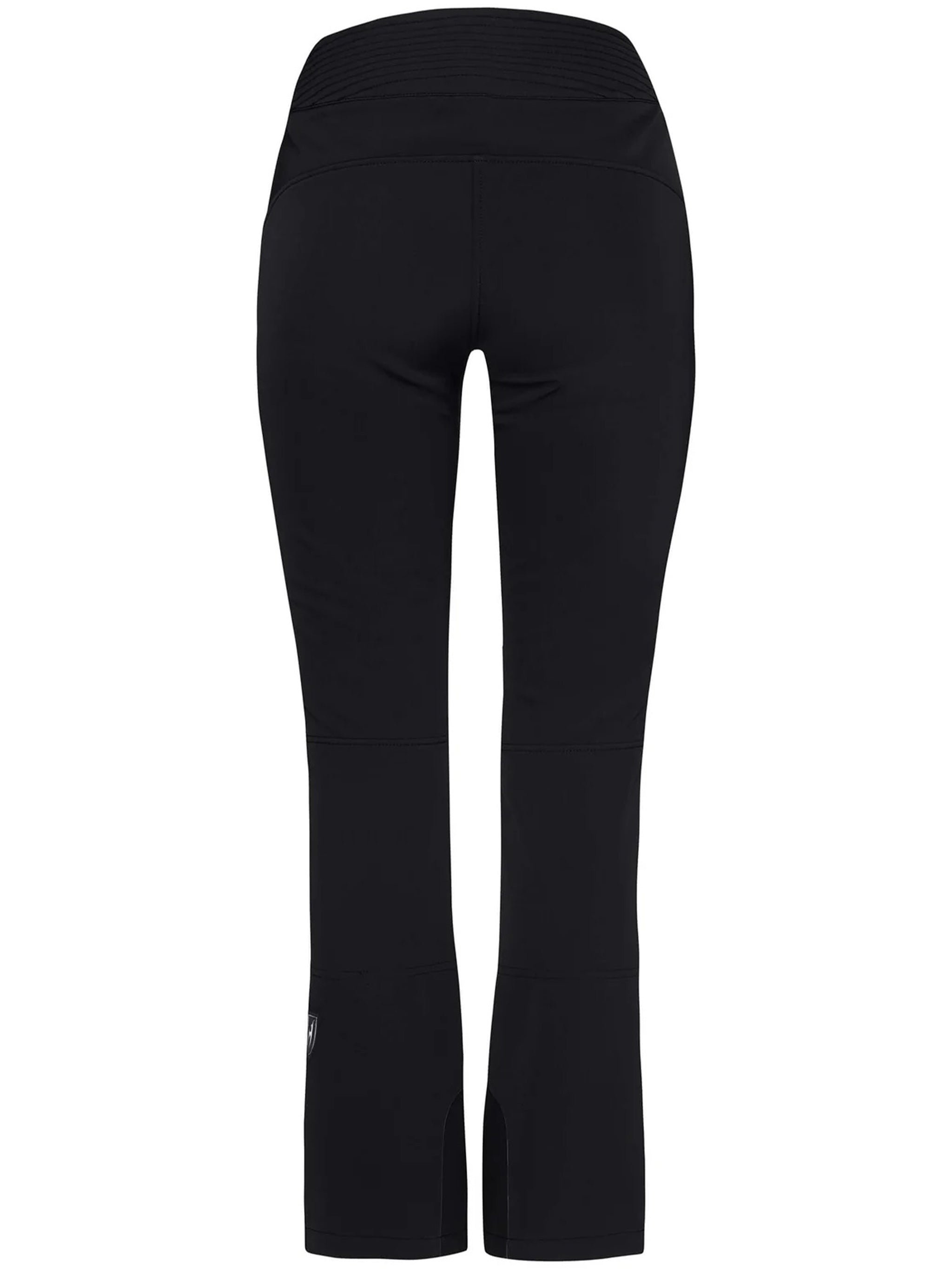 Black Ella Fitted Flared Ski Pants