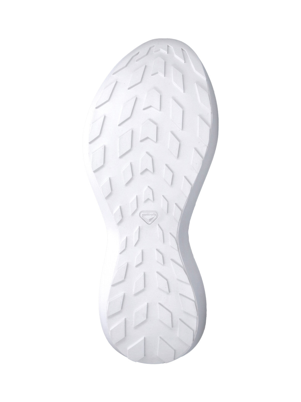 White Futuristic Sculpted Sole Mesh Sneakers