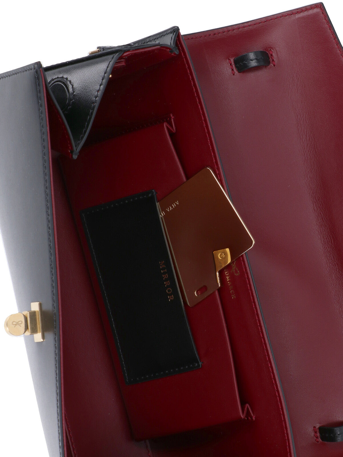 Rectangular Black Leather Clutch