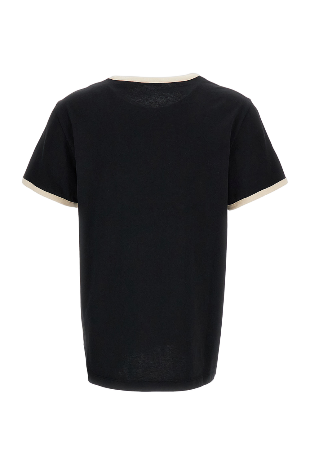 Black Cotton Short-Sleeve T-Shirt