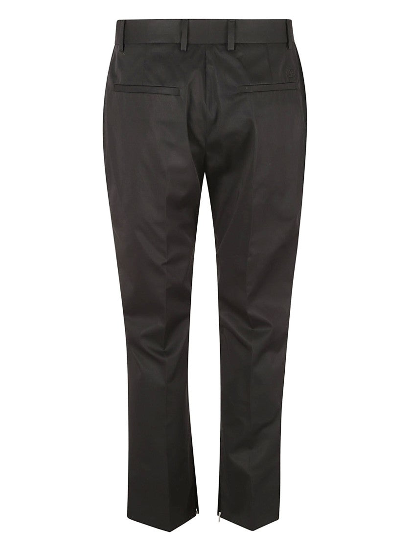 Tailored Black Trousers With Smooth Finish