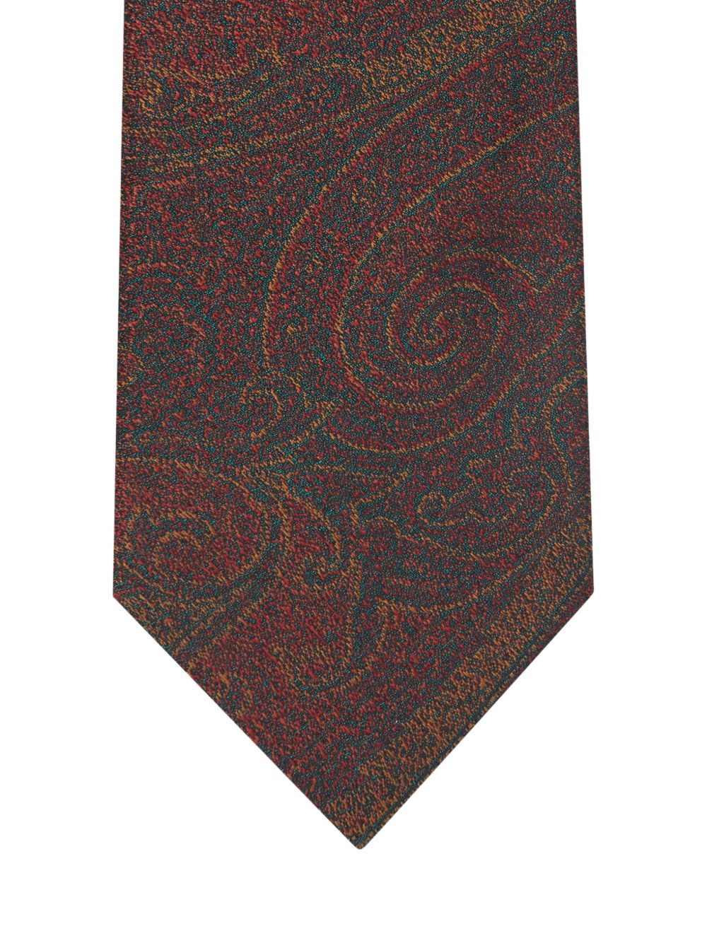 Bordeaux Tie With Paisley Pattern