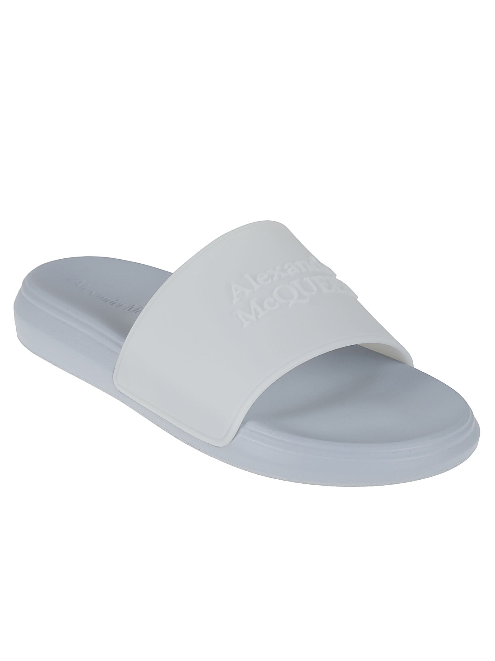 Contemporary White Slide Sandal
