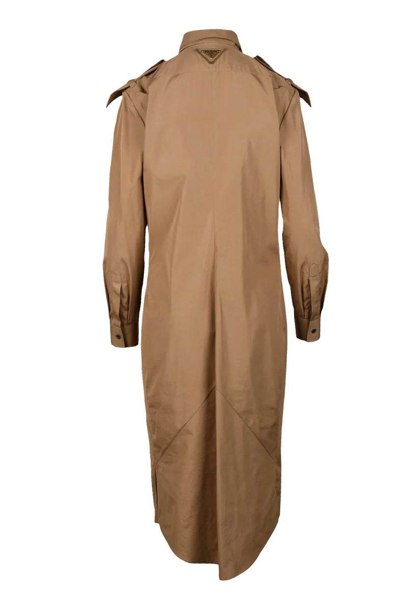 Shirt Dress - Brown
