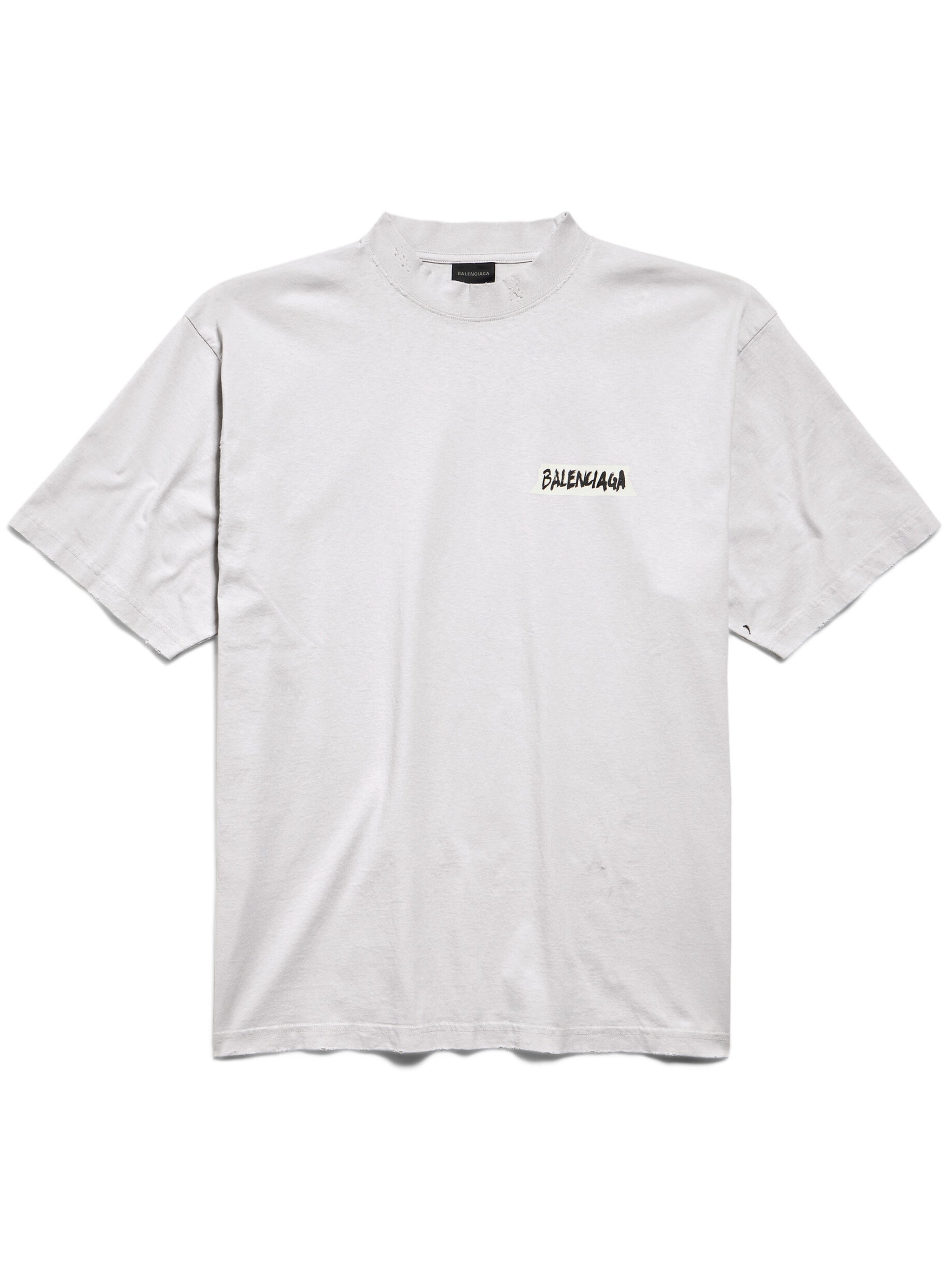 White Medium Fit Logo Cotton T-Shirt