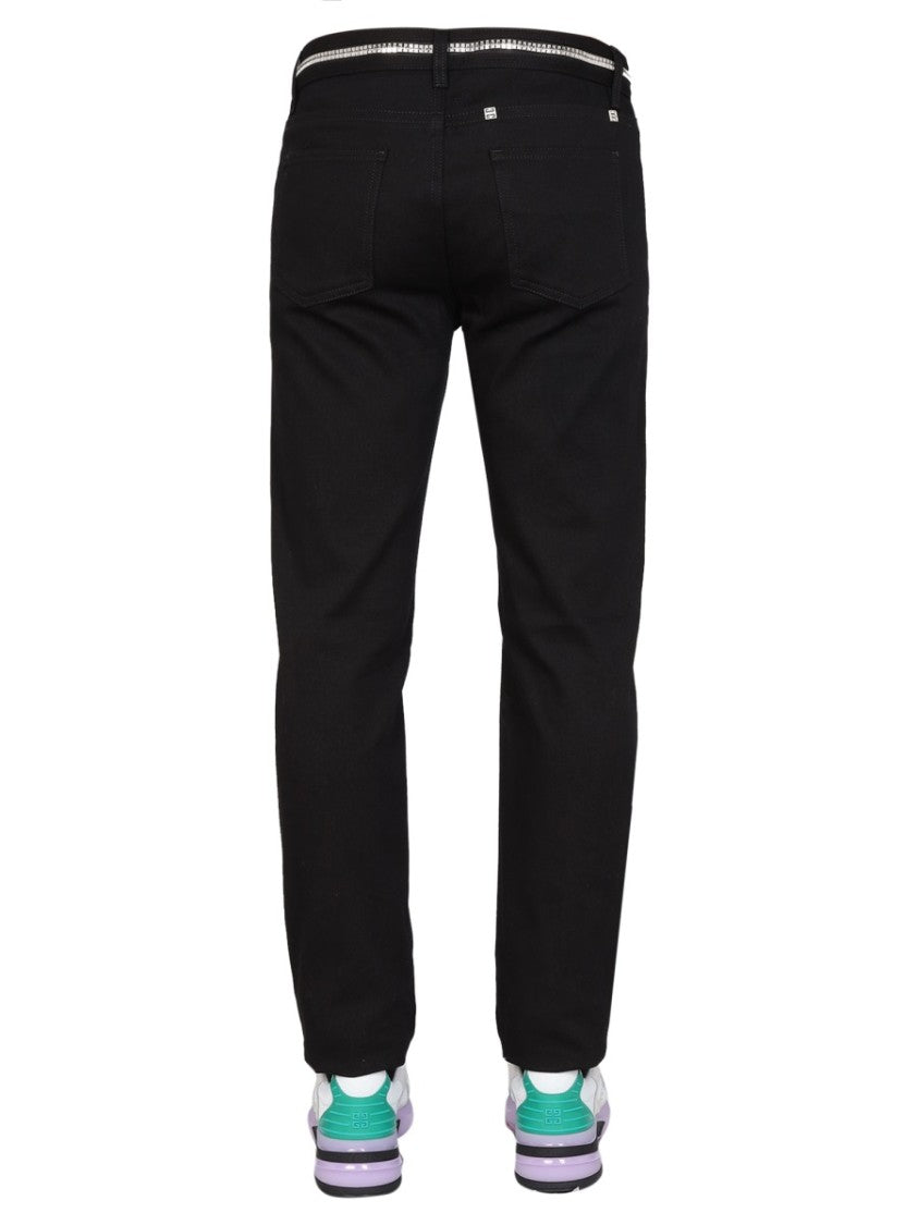 Slim Fit Jeans With Metallic Details