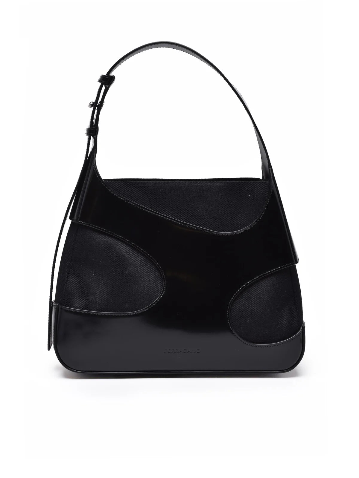 Cut Out Shoulder Bag - Black