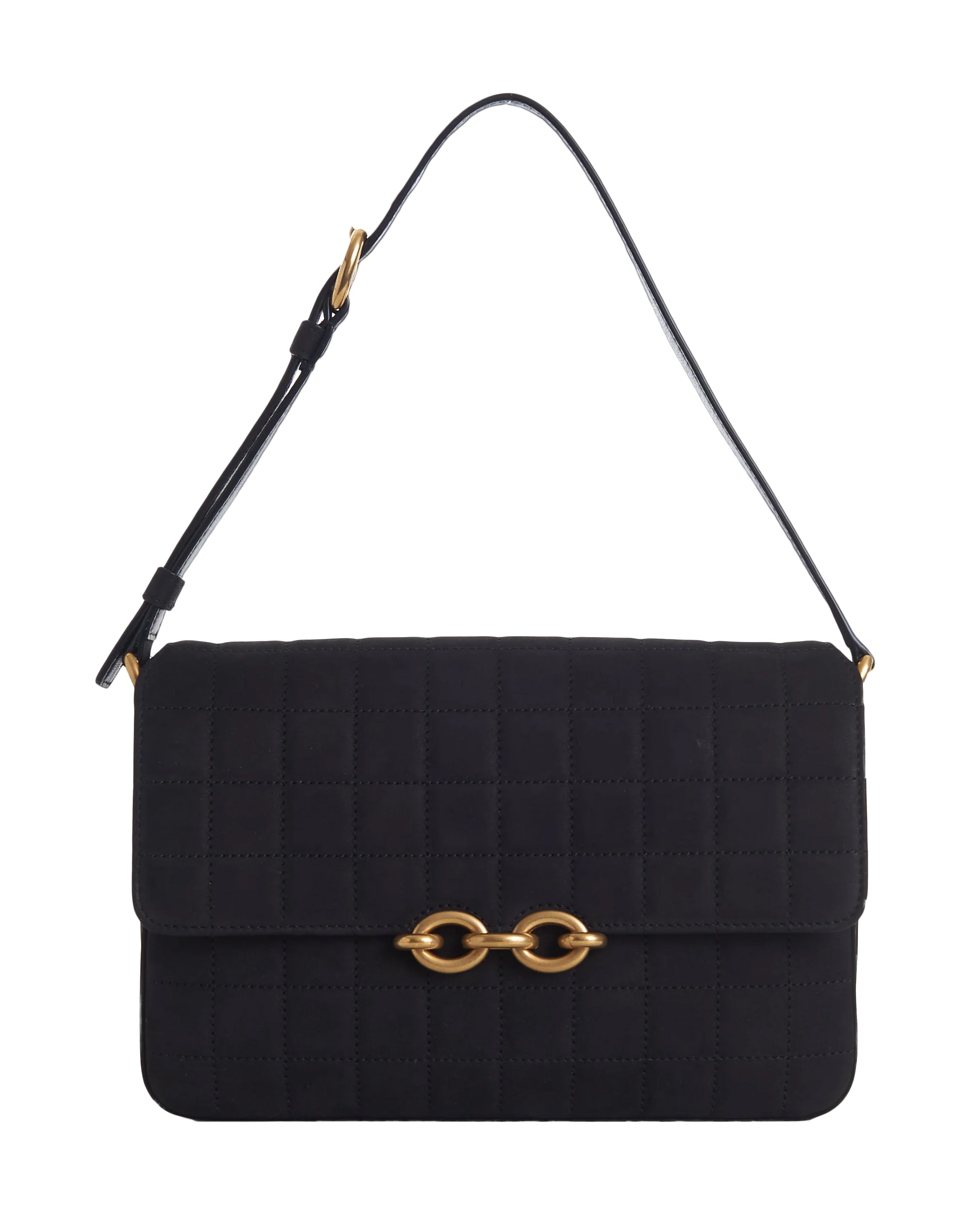 Rectangular Quilted Leather Shoulder Bag