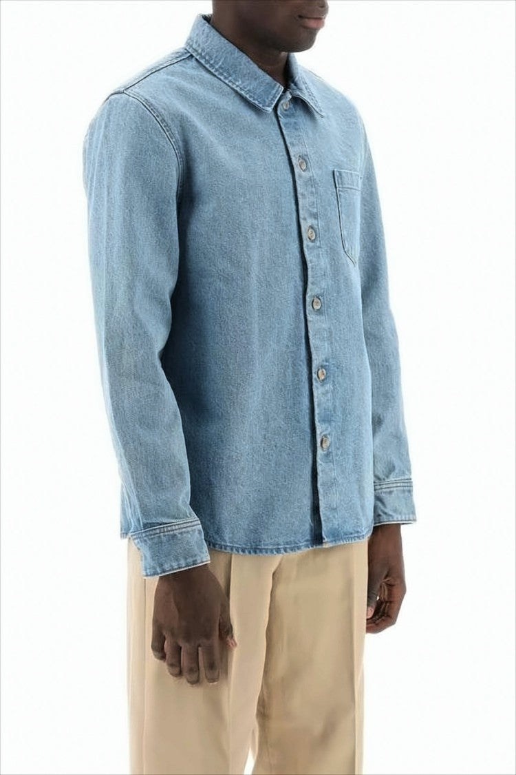 Light Blue Wash Denim Shirt