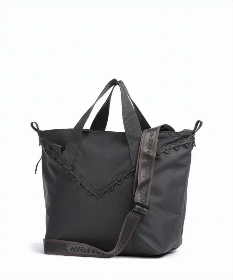 Spacious Black Duffle Bag With Adjustable Strap