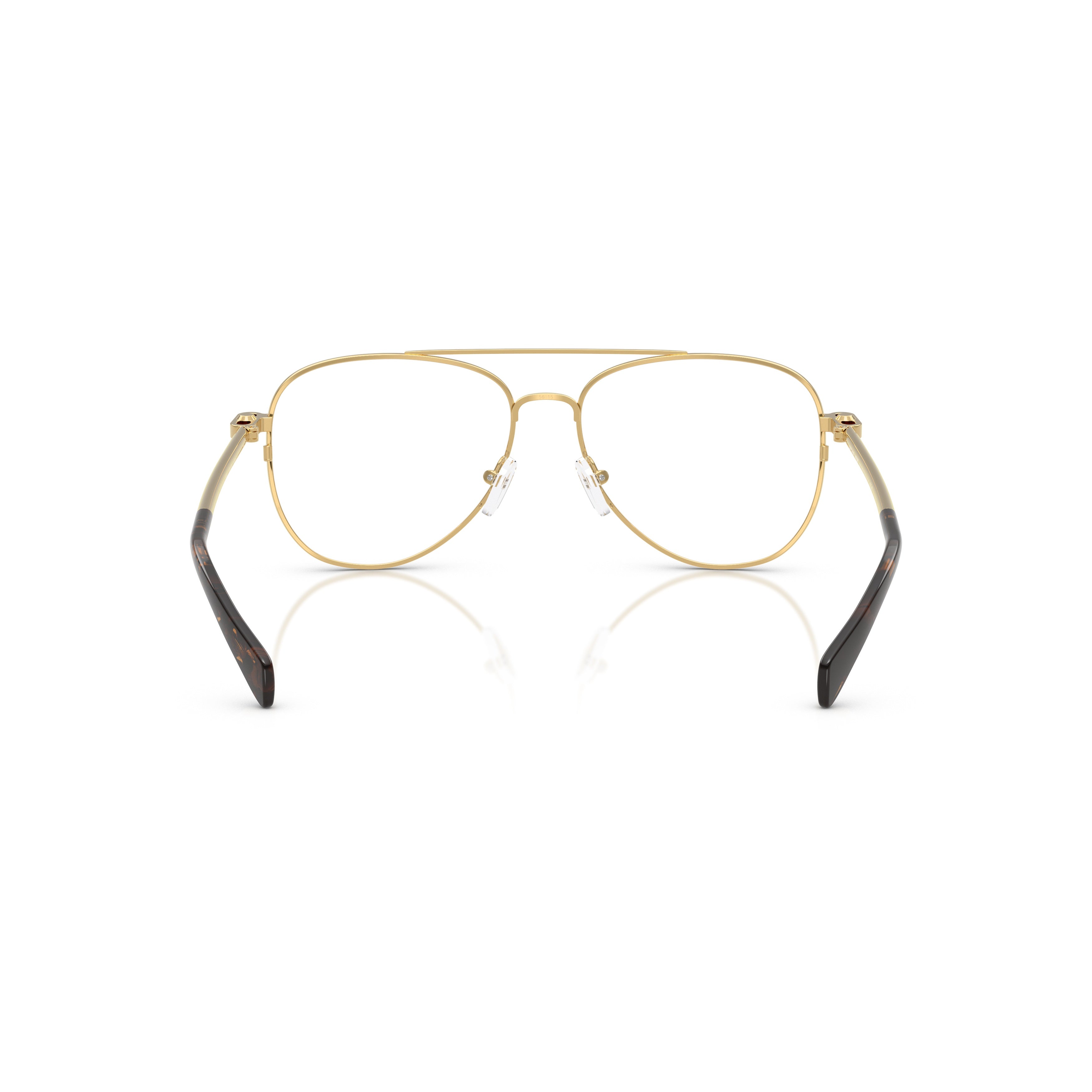 0mk3089 Aviator Sunglasses with Gold-tone Frame and Tortoiseshell Tips