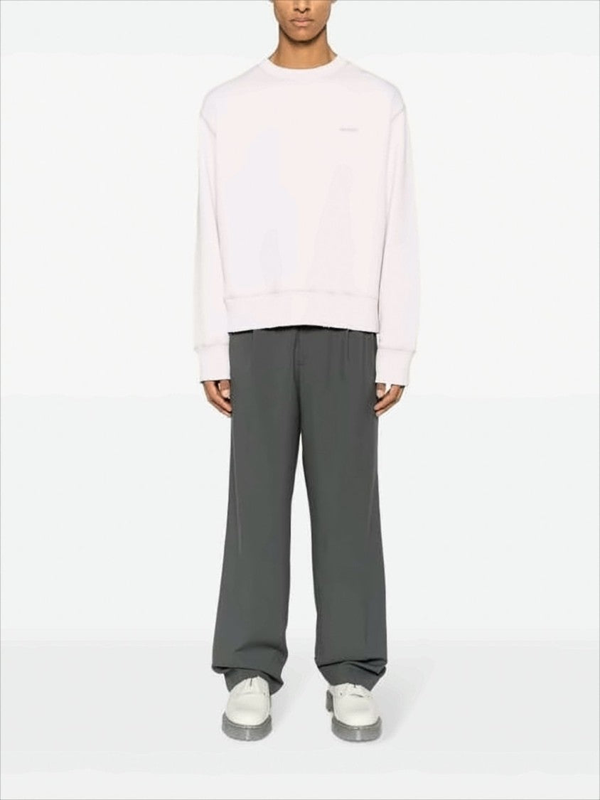 Relaxed Fit Long-Sleeve Top with Cropped Hem