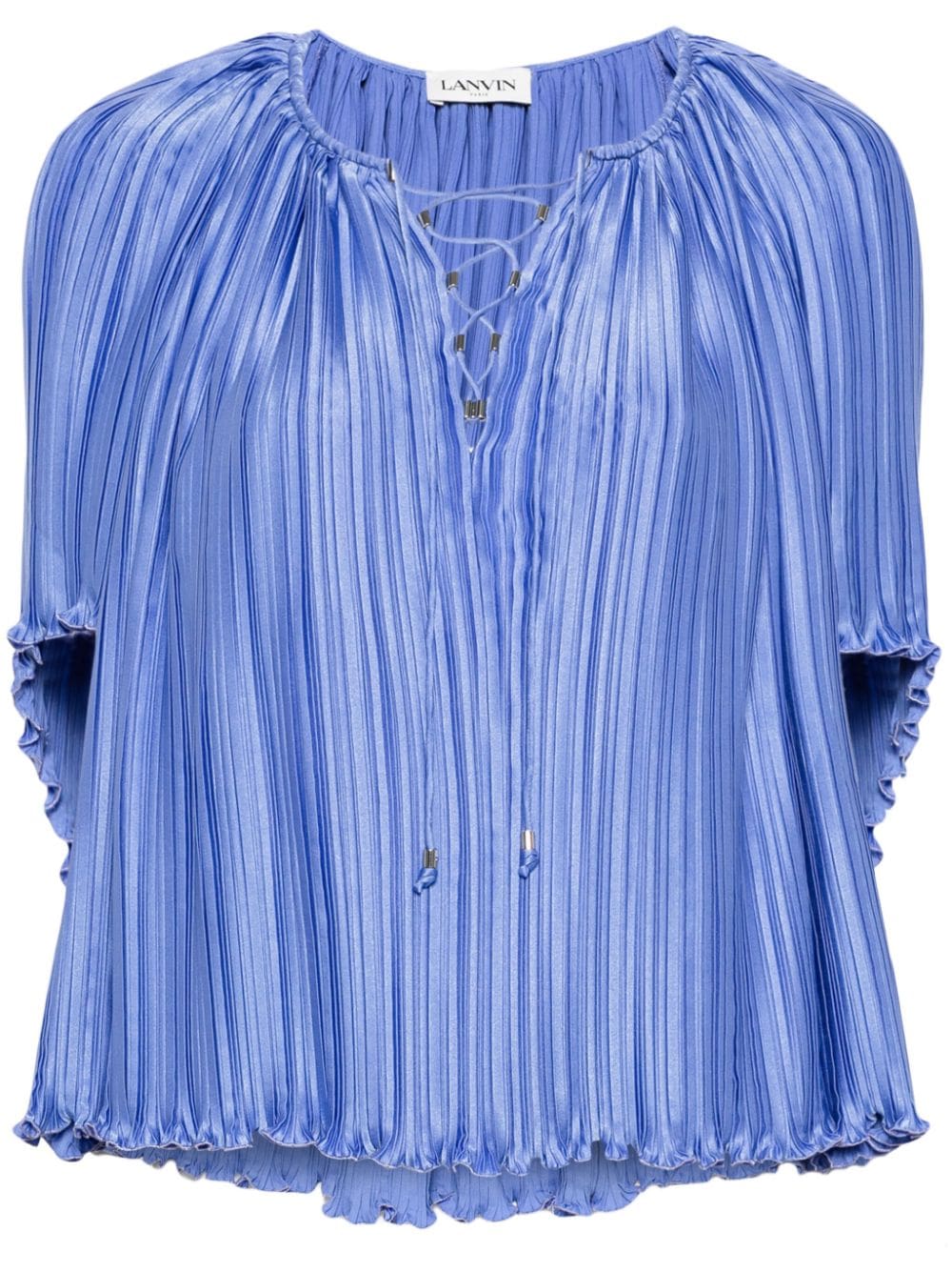 Charmeuse Plissé Top