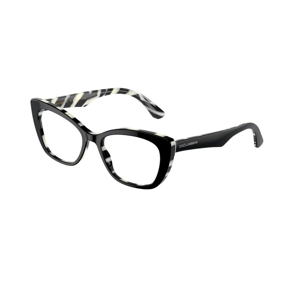 Dg3360 Glossy Black Cat-Eye Eyeglasses