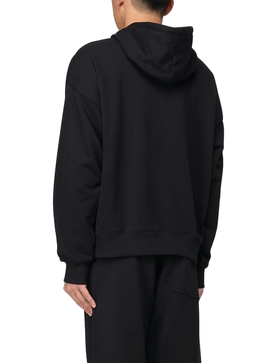 Relaxed Fit Hoodie with Contrasting Graphic Logo