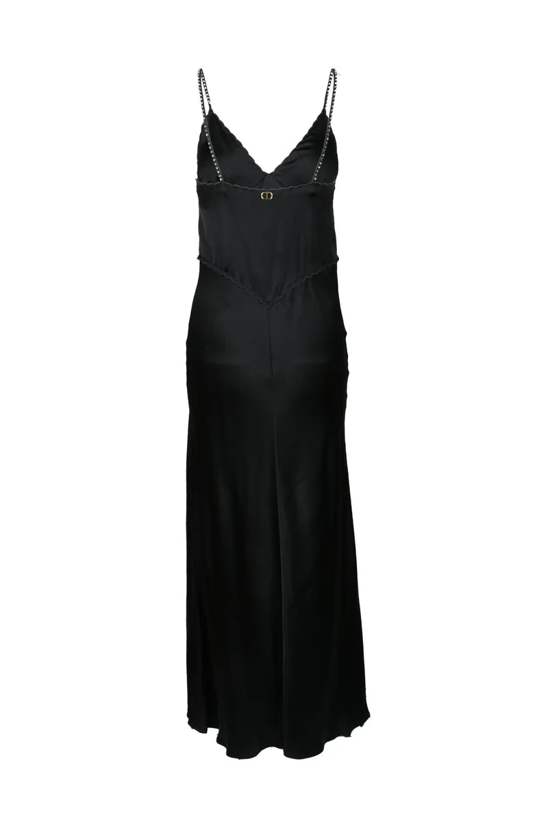 Long Slip Dress - Black
